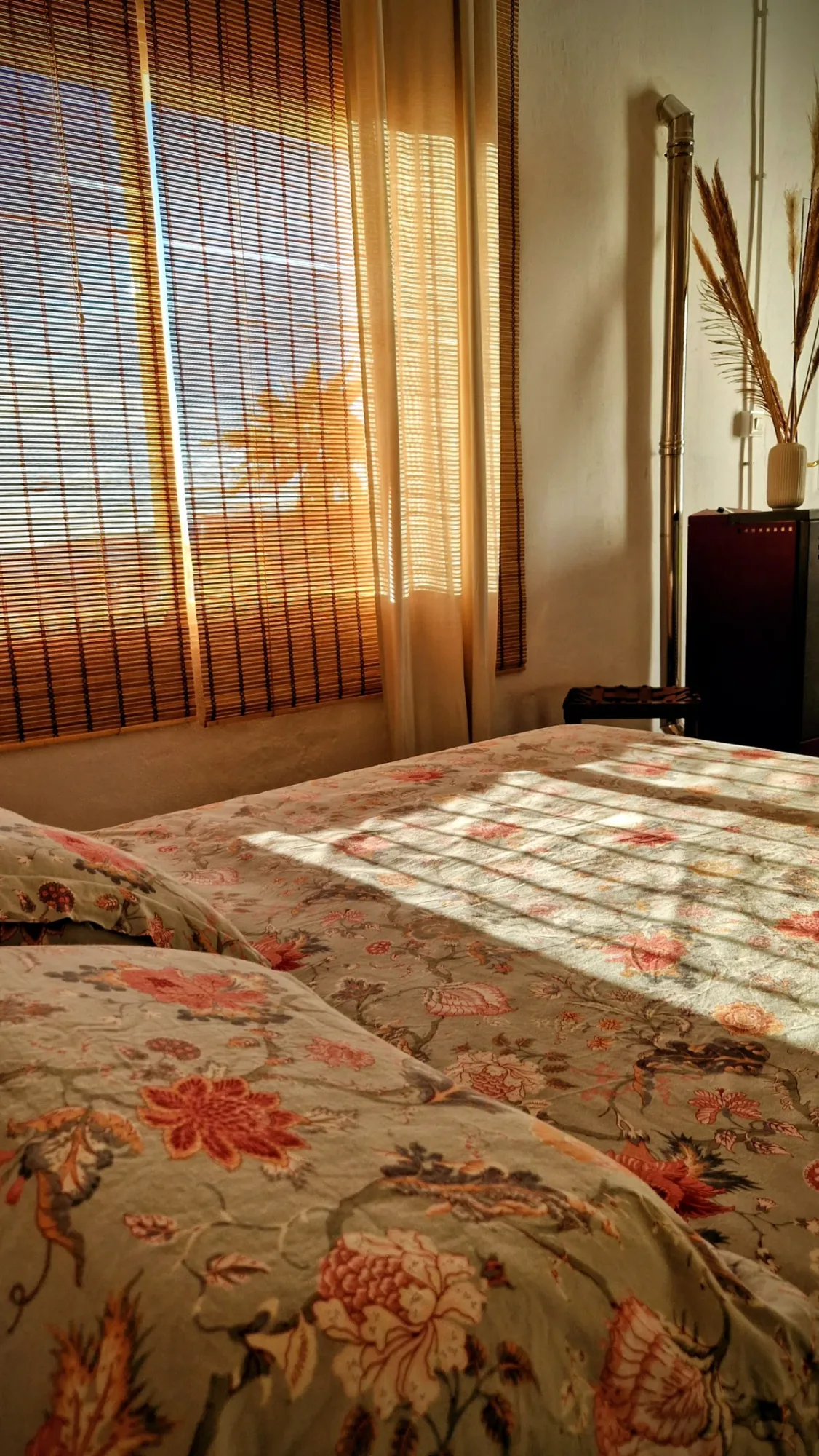 Double and single beds