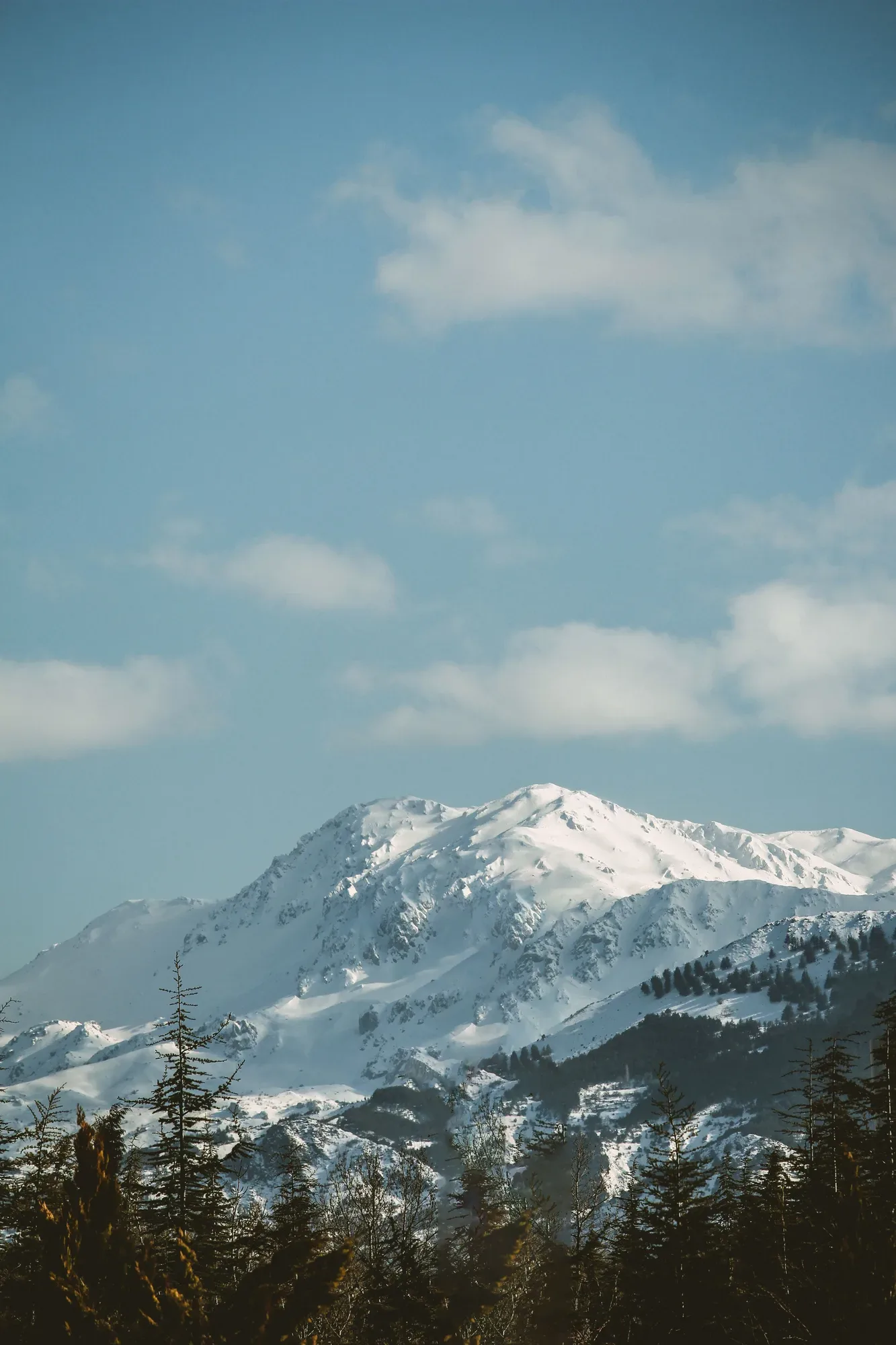 The high peaks of the Sierra Nevada